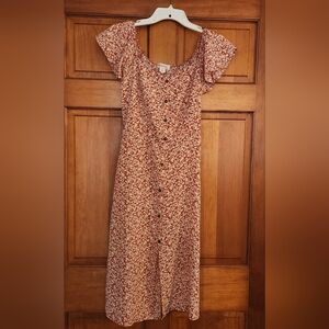 Floral Button-Down Dress